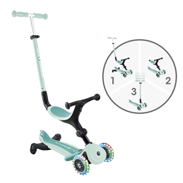 Patinete Go Up Active Luces 360º Menta Globber - Imagen 2