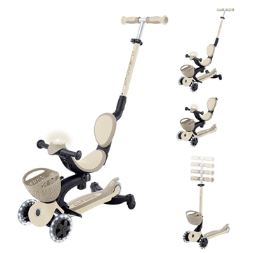 Patinete Go Up Baby Luces 360 Taupe - Imagen 2