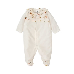 Pelele Bebé Tundosado Beige - Imagen 1