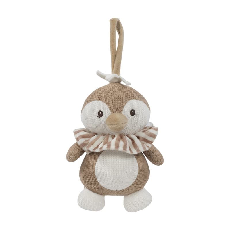 Peluche Musical Pingüíno Praliné Moka - Imagen 1