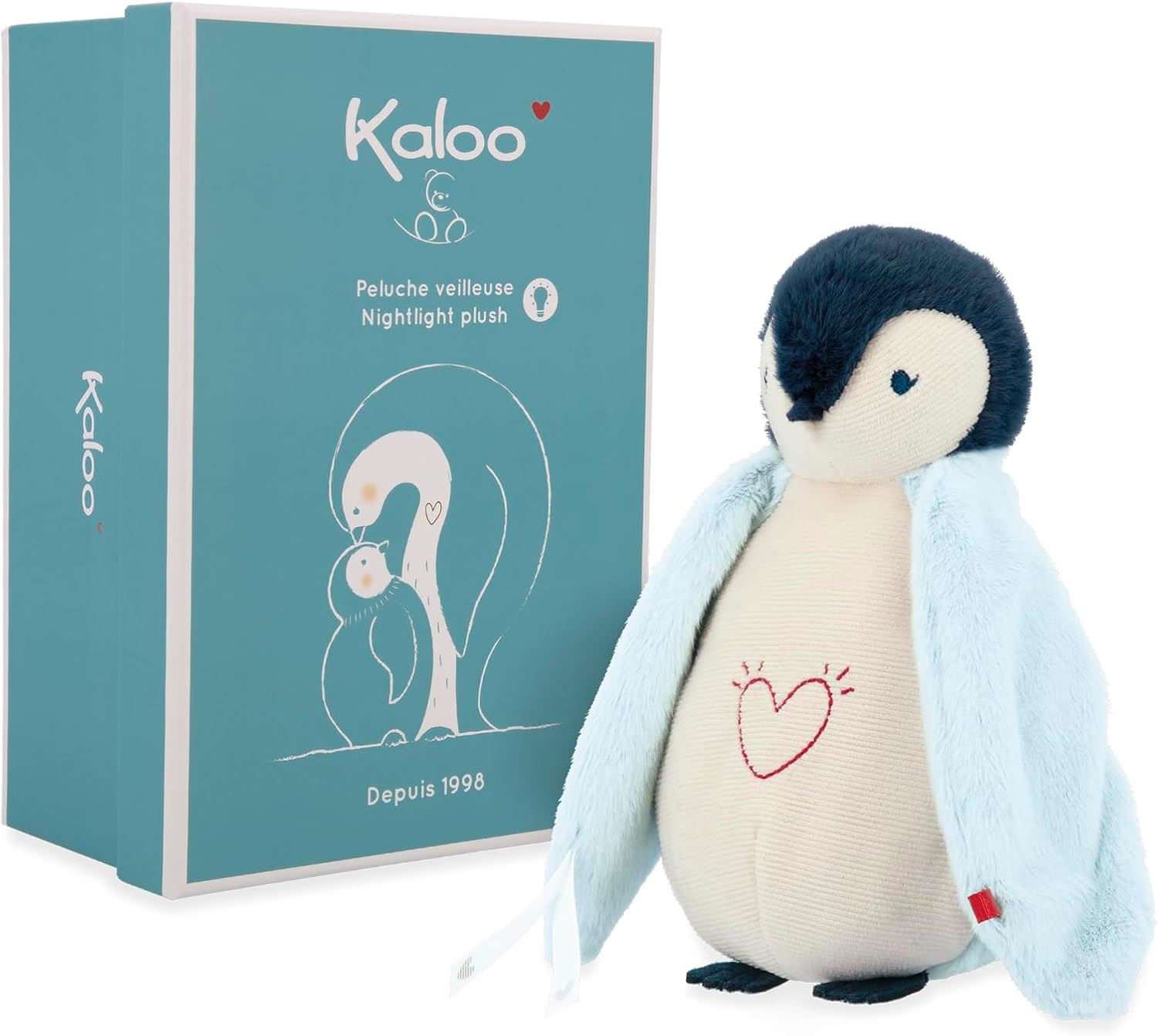 PINGüINO PELUCHE LUZ COMPAÑIA AZUL - Imagen 1