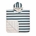 Poncho para Baño Stripes Milky/Blue - Imagen 2