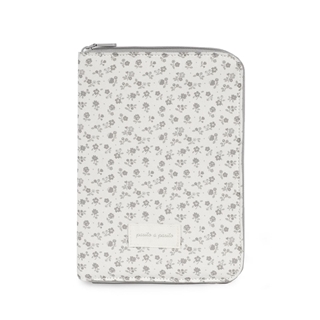 Portadocumentos Little Bloom Flor Gris - Imagen 1
