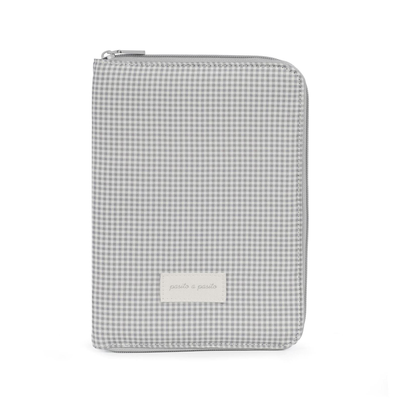 Portadocumentos Little Bloom Vichy Gris - Imagen 1