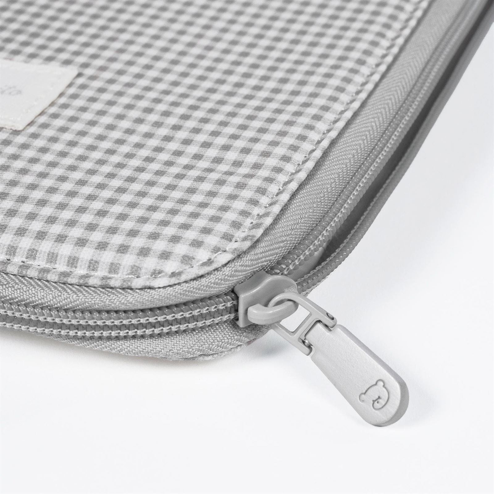 Portadocumentos Little Bloom Vichy Gris - Imagen 2