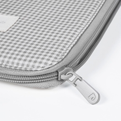 Portadocumentos Little Bloom Vichy Gris - Imagen 2