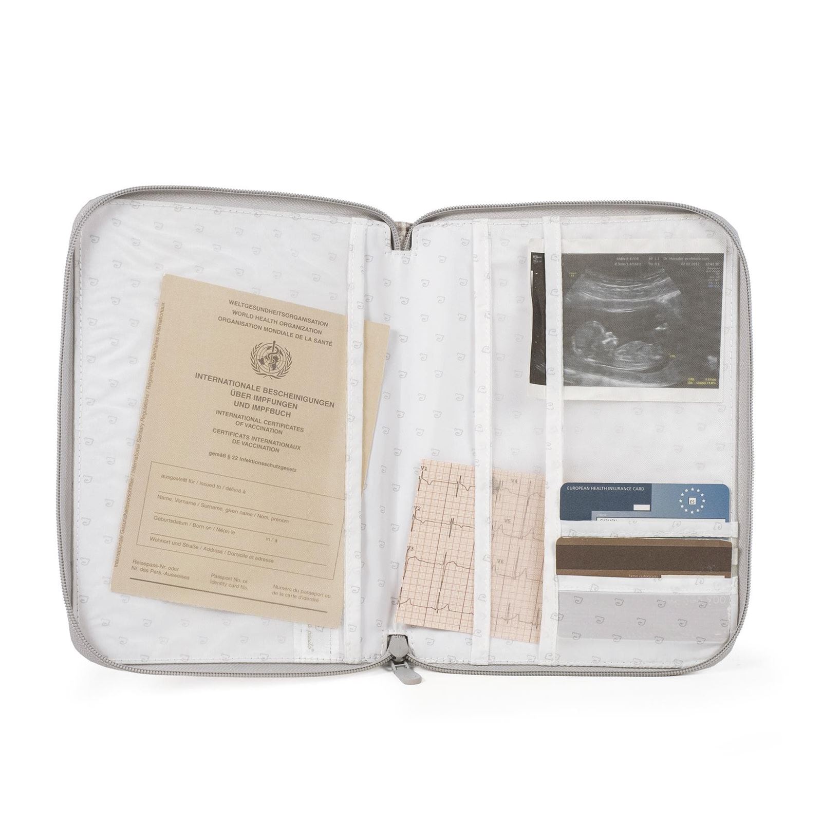 Portadocumentos Little Bloom Vichy Gris - Imagen 3