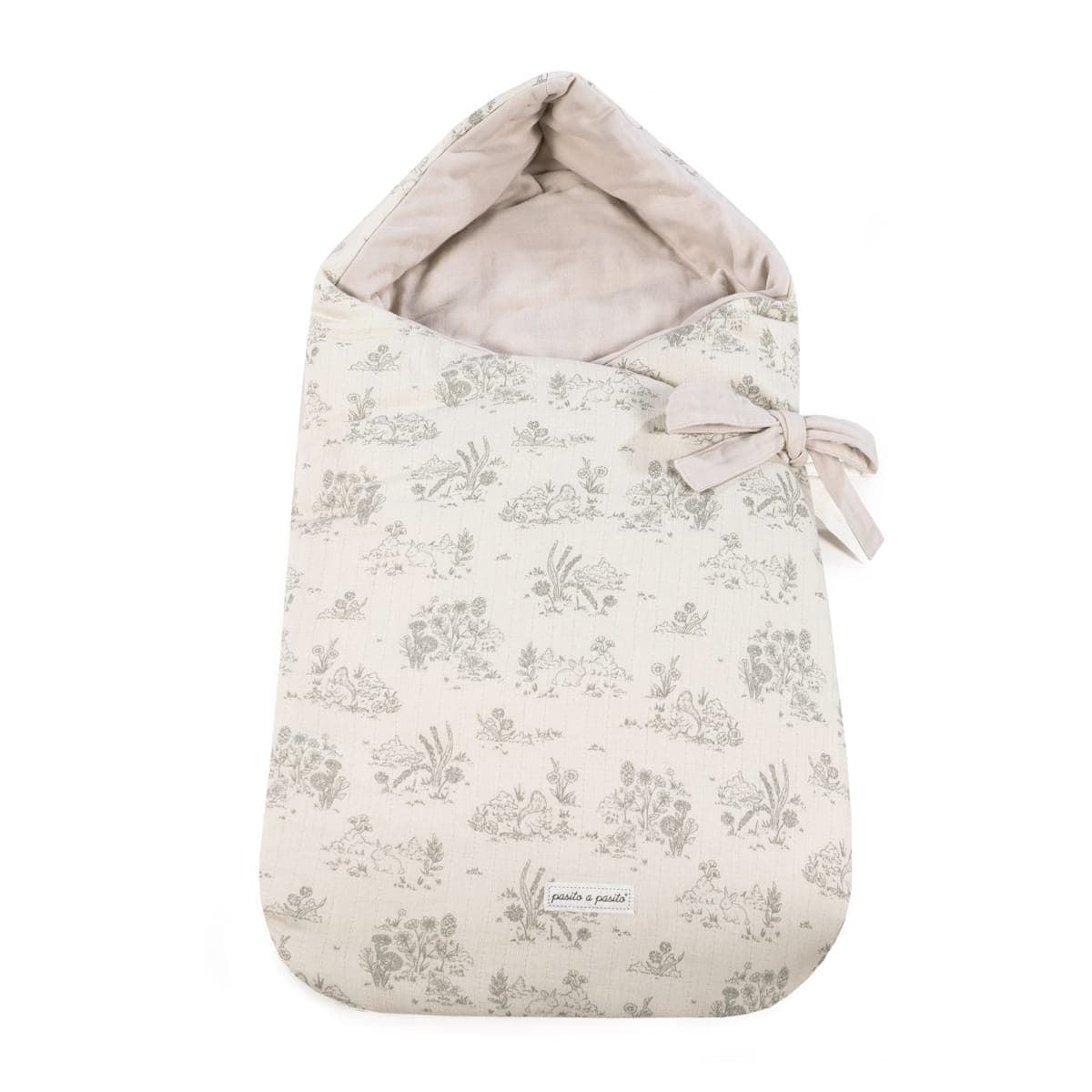 Saco Capucha Toile de jouy Cream - Imagen 1