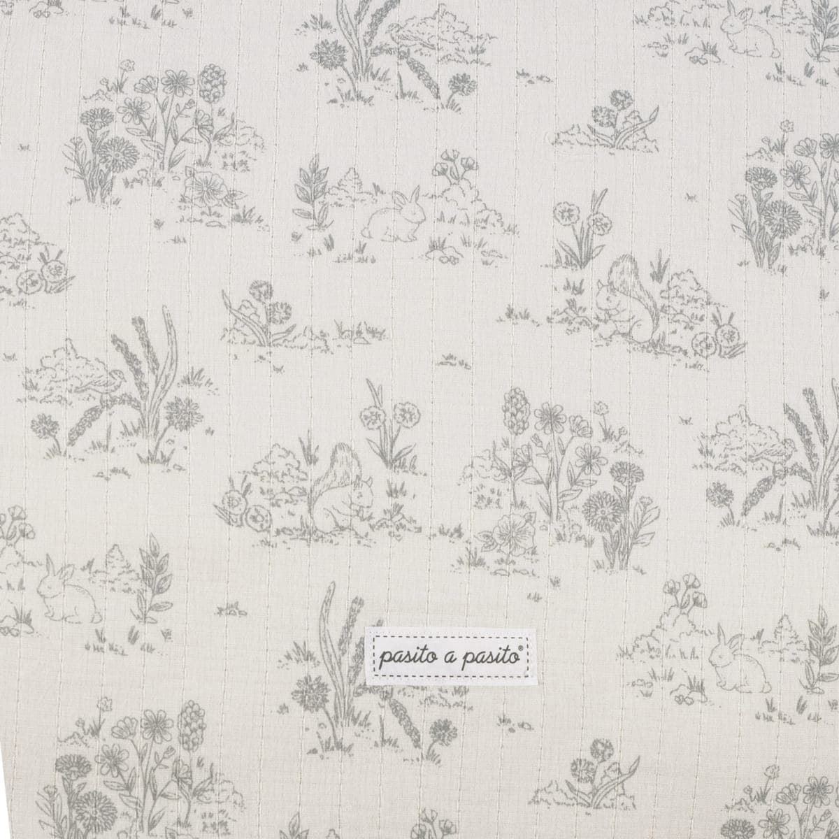 Saco Capucha Toile de jouy Cream - Imagen 4