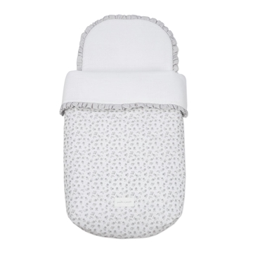 Saco Cuco Little Bloom Flor Gris - Imagen 1