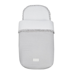 Saco Cuco Little Bloom Vichy Gris - Imagen 1