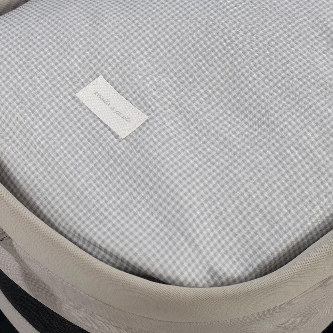 Saco Cuco Little Bloom Vichy Gris - Imagen 2