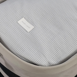 Saco Cuco Little Bloom Vichy Gris - Imagen 2