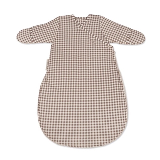 Saco Dormir Praliné Vichy/Rayas Moka - Imagen 1