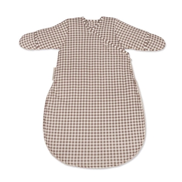 Saco Dormir Praliné Vichy/Rayas Moka - Imagen 1