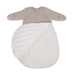 Saco Dormir Praliné Vichy/Rayas Moka - Imagen 2