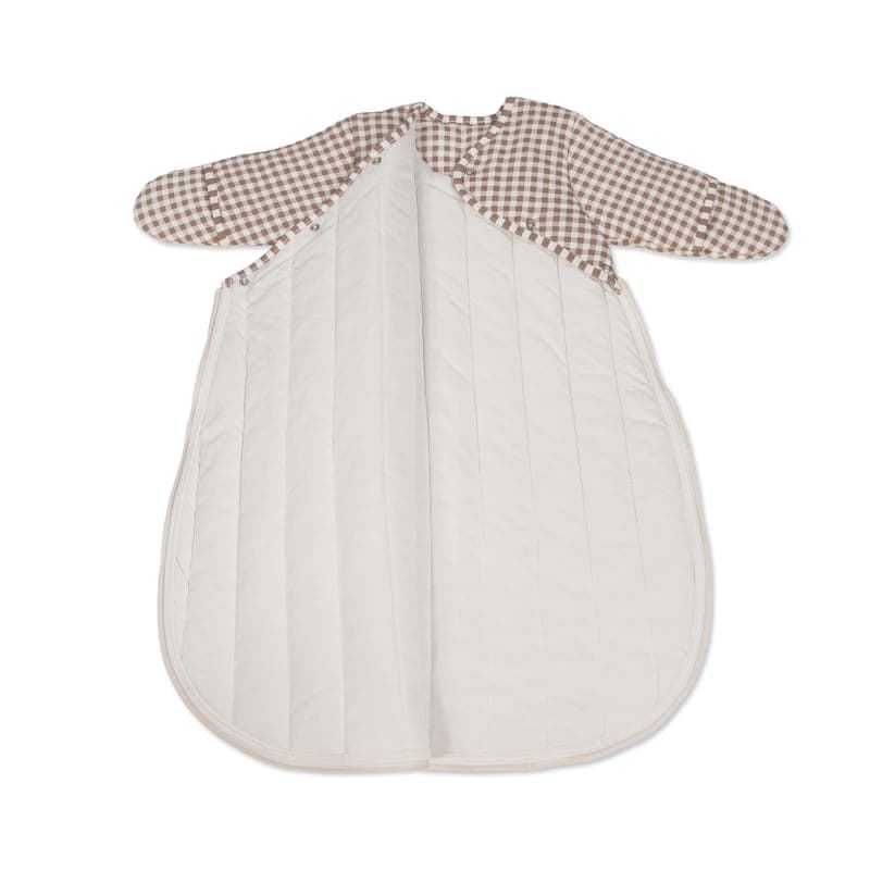 Saco Dormir Praliné Vichy/Rayas Moka - Imagen 3