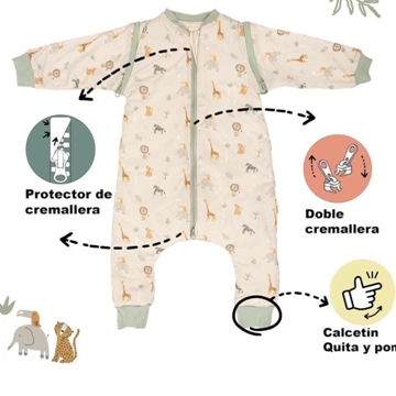 Saco Pijama con Piernas y Mangas Zimbaue - Imagen 2