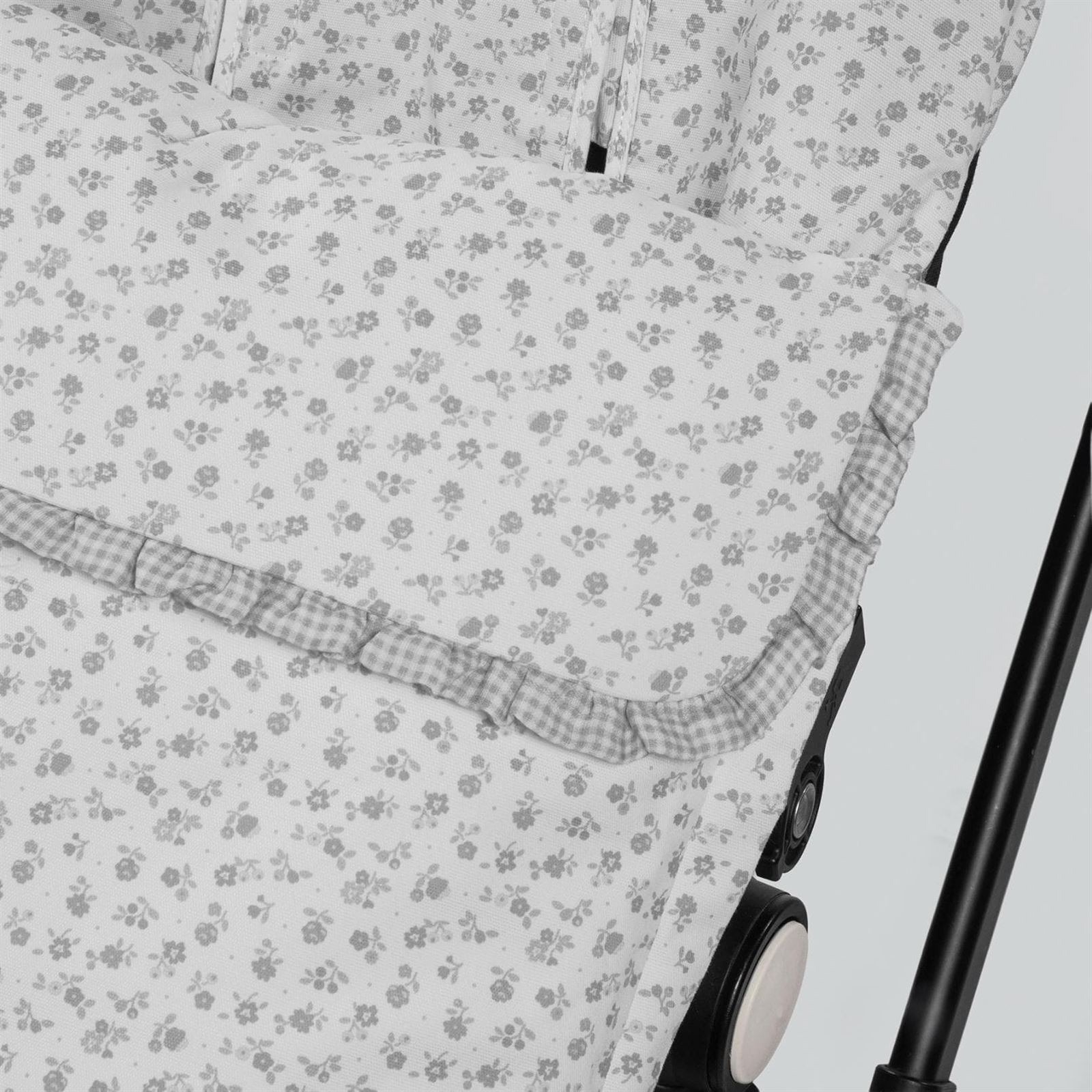 Saco Silla Entretiempo Little Bloom Flor Gris - Imagen 2