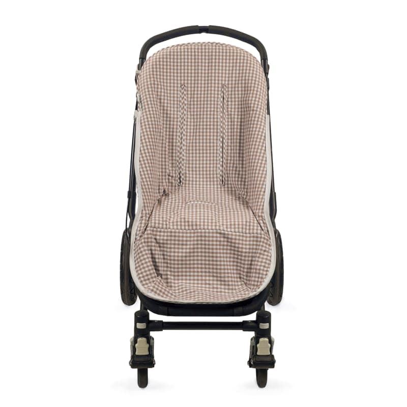Saco Silla Entretiempo Praliné Vichy/Rayas Moka - Imagen 2