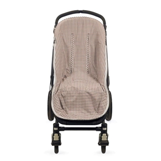 Saco Silla Entretiempo Praliné Vichy/Rayas Moka - Imagen 2