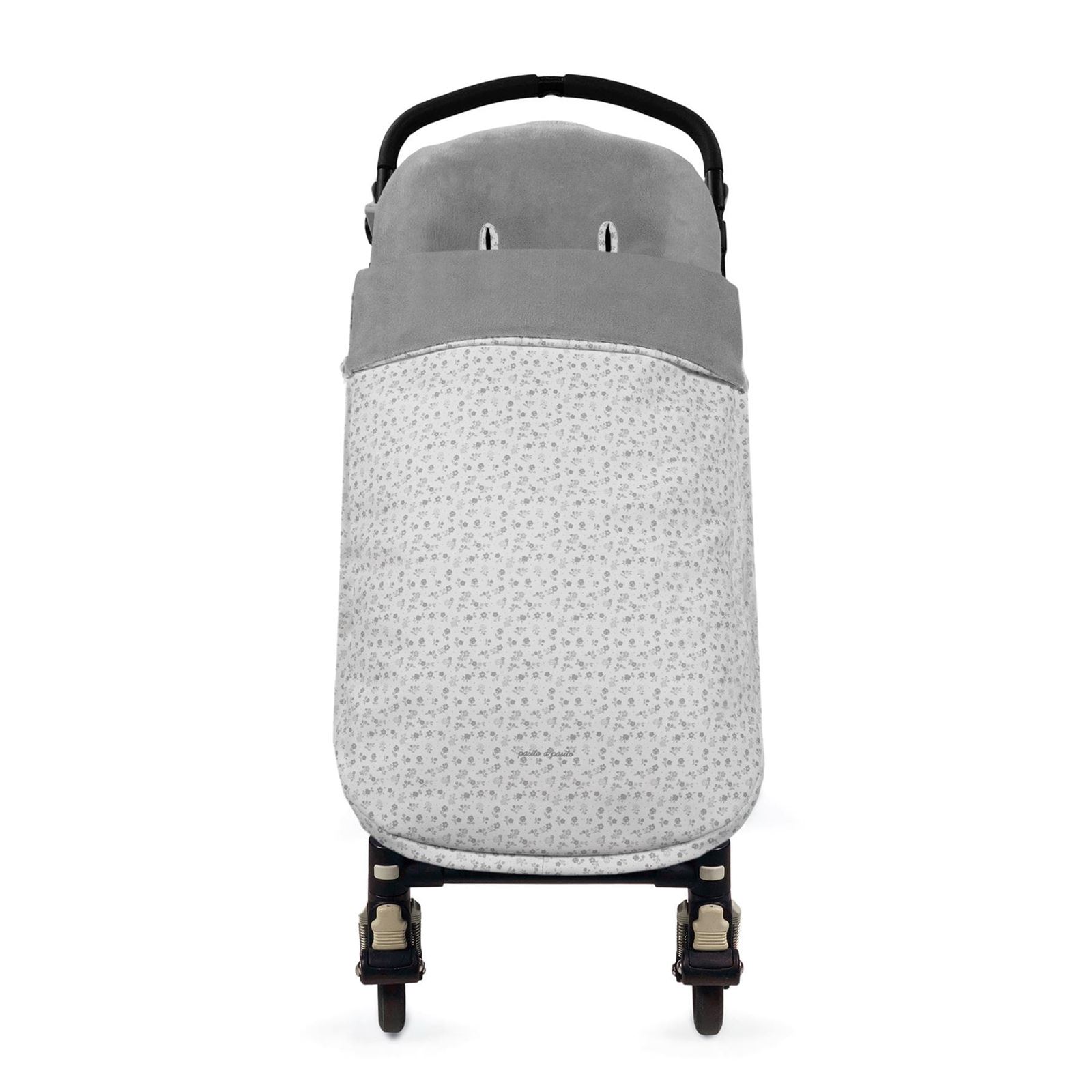 Saco Silla Invierno Little Bloom Flor Gris - Imagen 1