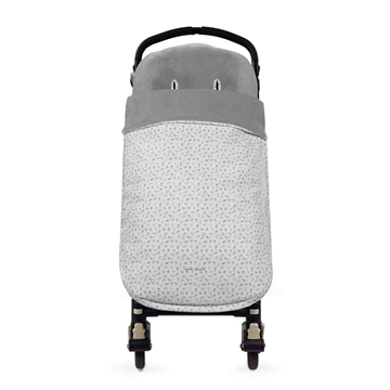 Saco Silla Invierno Little Bloom Flor Gris - Imagen 1