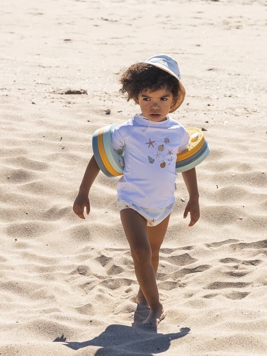 Set Bañador Pañal + Camiseta Protección + Gorro Protección Sea Wonders 6-12 Meses - Imagen 1