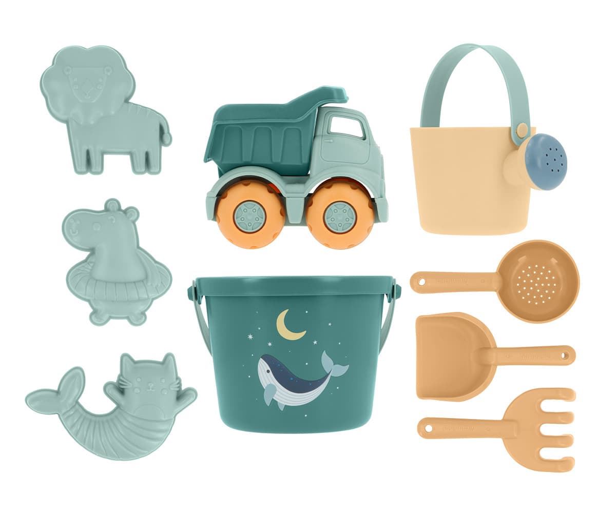 Set de Juguetes de Playa Whale Teal - Imagen 1