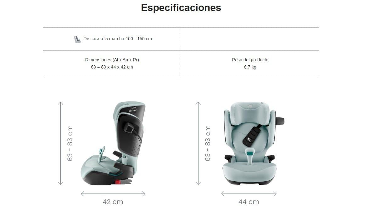 SILLA AUTO KIDFIX PRO BRITAX 100 A 150 CM - Imagen 5