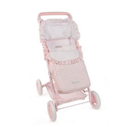 Silla para Muñecas con Saco Tom Vichy Rosa - Imagen 1