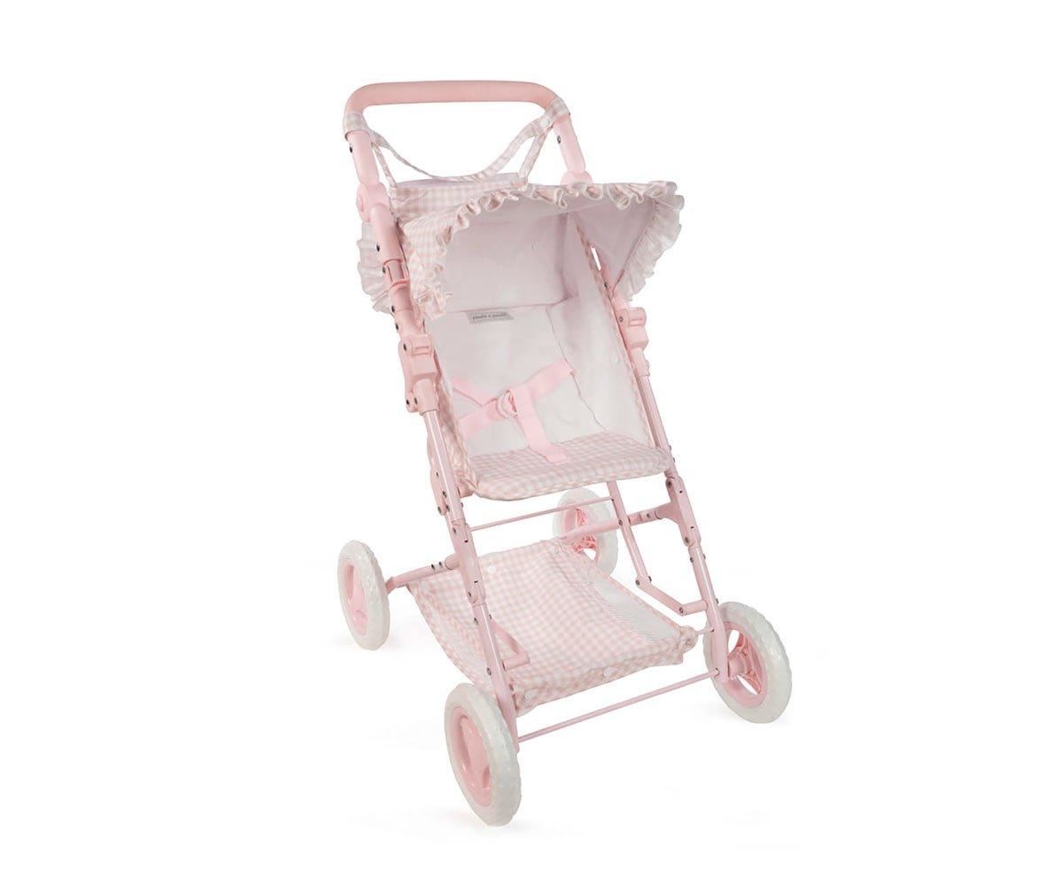 Silla para Muñecas con Saco Tom Vichy Rosa - Imagen 3