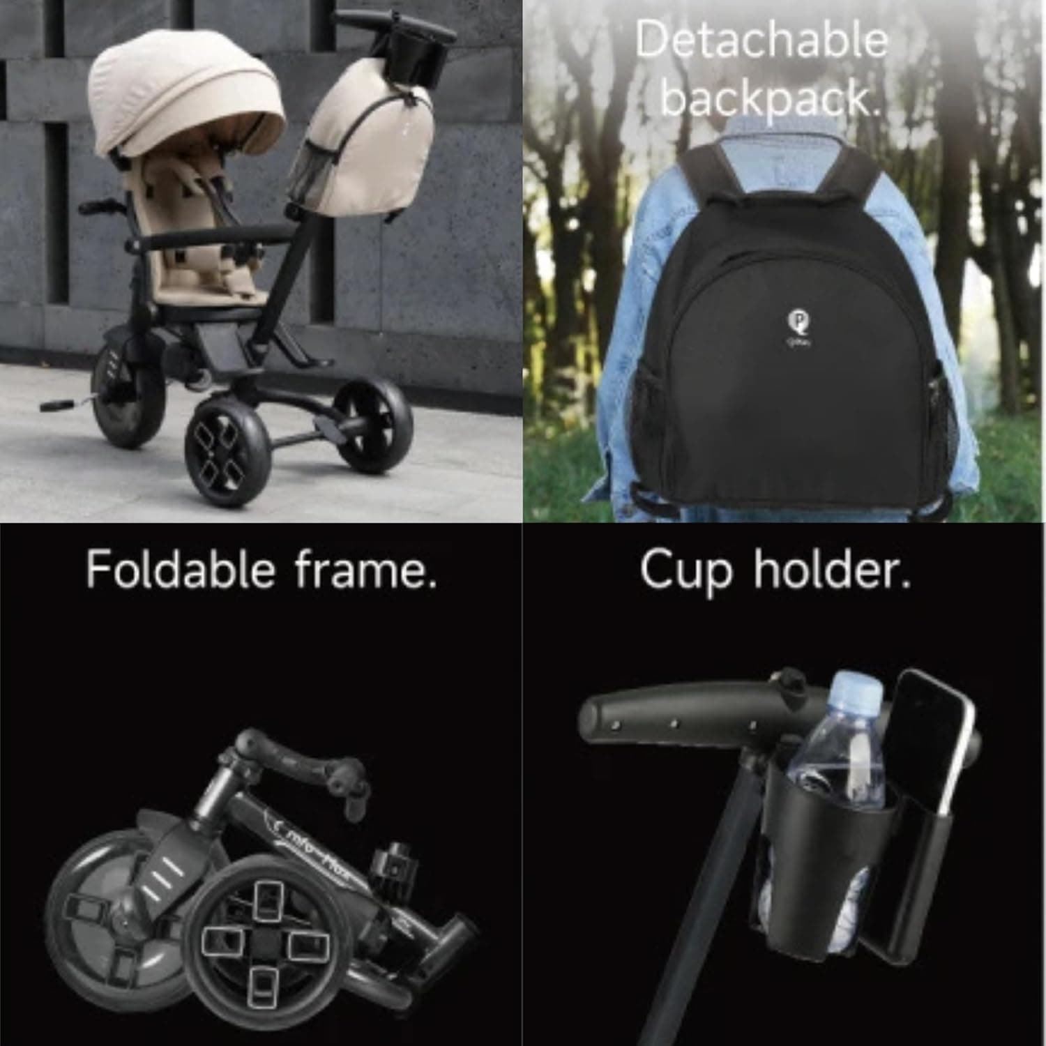 TRICICLO EVOLUTIVO CONFORT NEGRO - Imagen 4