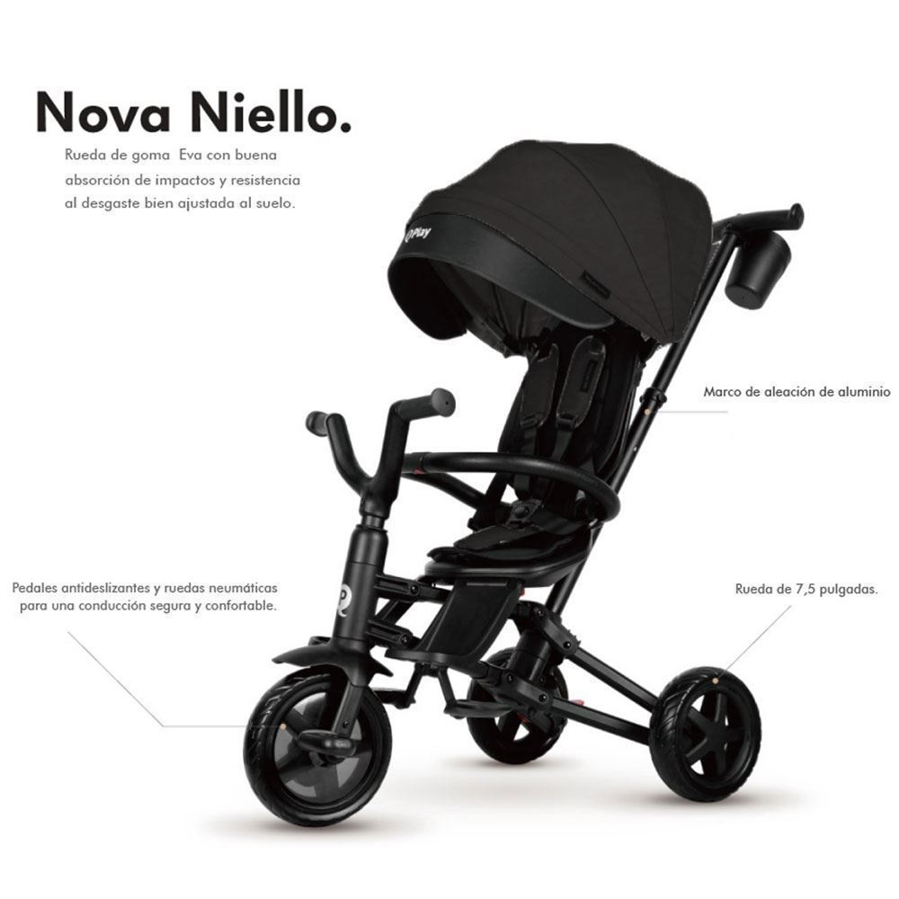 Triciclo Evolutivo Nova Niello Negro - Imagen 2