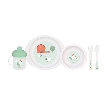 Vajilla 5 Piezas Pocket Funny Farm - Imagen 1